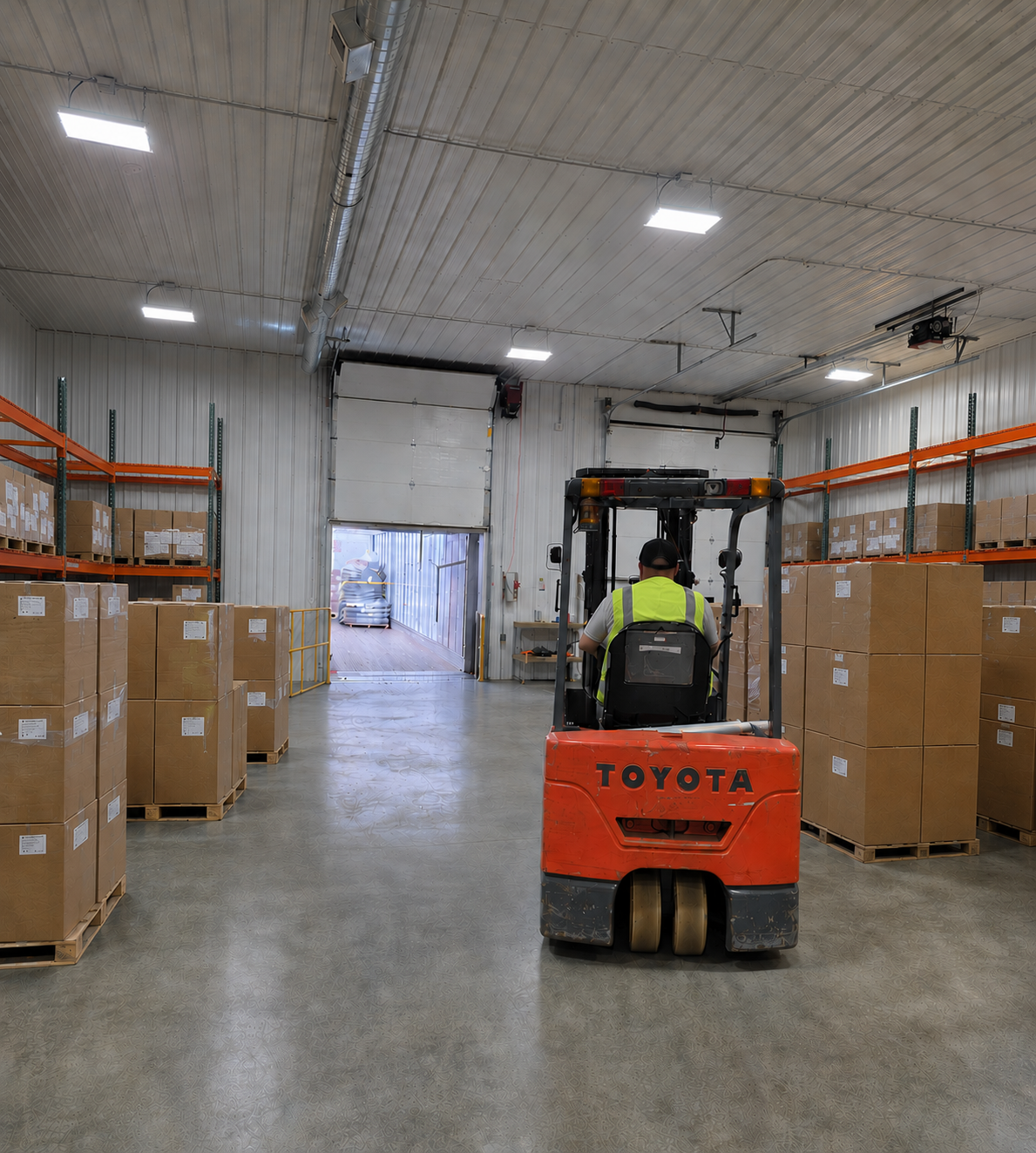 Warehouse shelving